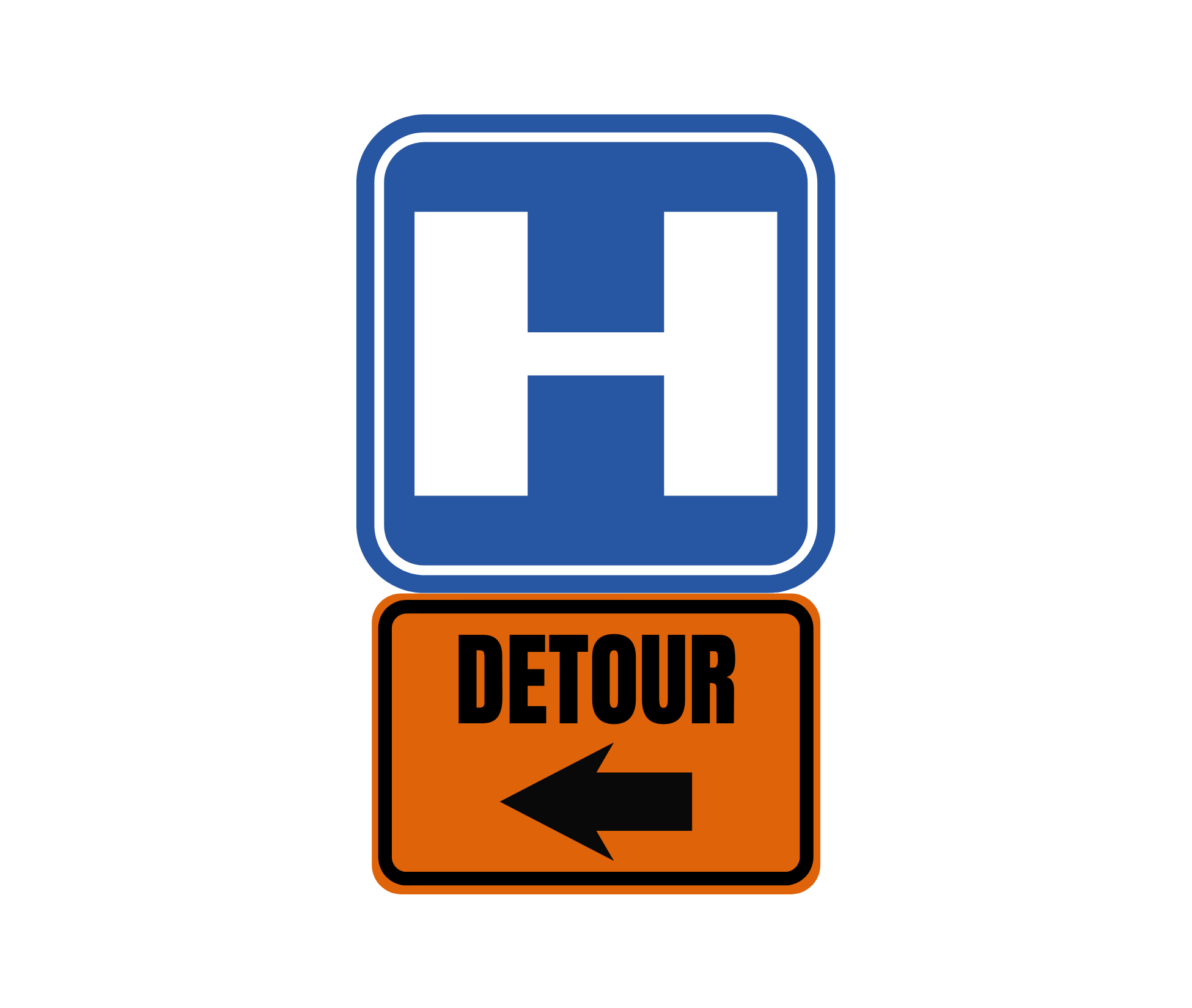 Dosher Detour Sign